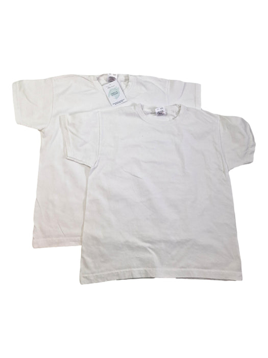 FRUIT OF THE LOOM 7/8 ans lot 2 tee shirts blanc