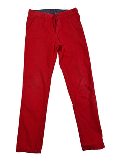 H&M 8/9 ans chino rouge défaut