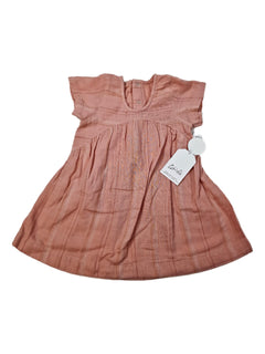 OLIELLA outlet 1/2 ans robe gaze de coton rose