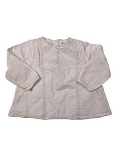 BOUTCHOU 6m blouse rose dentelle