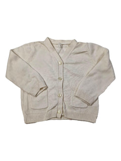 GAP 6/12m gilet blanc doux