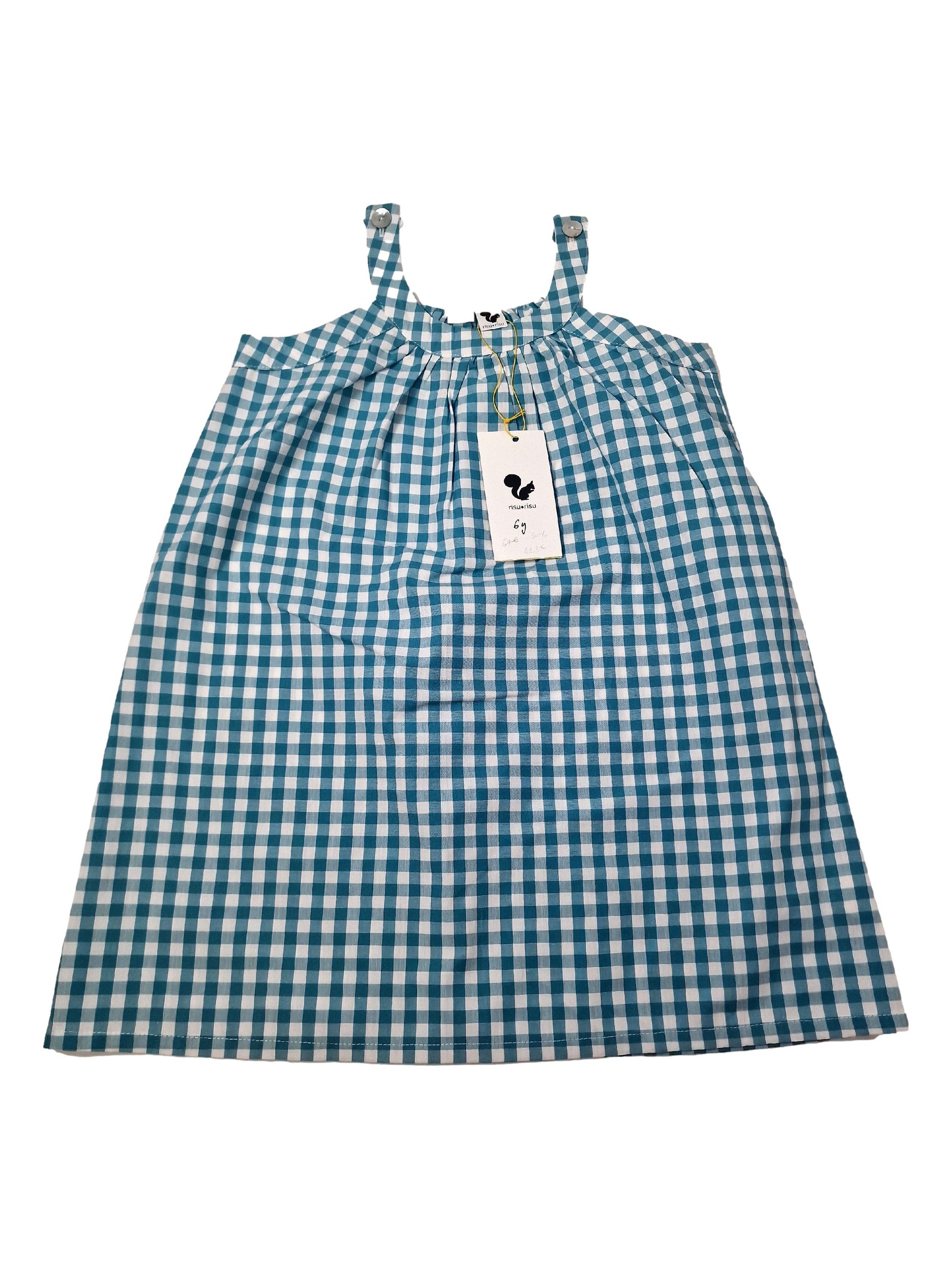 RISU RISU outlet 6 ans robe vichy bleu