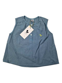 RISU RISU outlet blouse bleu gris 3,4,10 ans