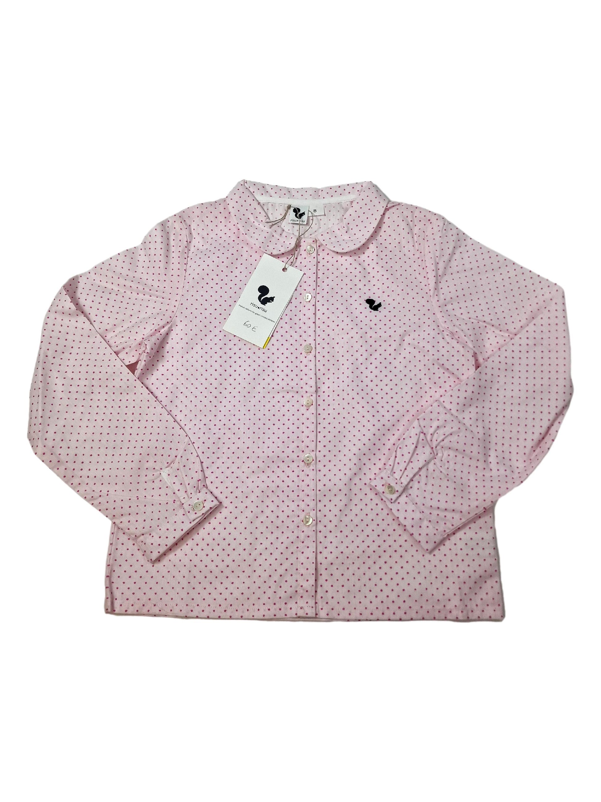 RISU RISU outlet blouse rose pois 4,8,10 ans