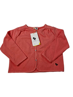 RISU RISU outlet 2,3 et 6 ans cardigan molleton corail