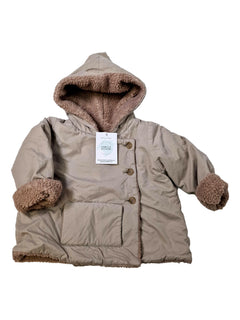 BONPOINT 2 ans veste beige fourrée