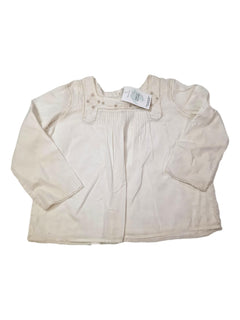 BONPOINT 6 ans blouse blanche dentelle