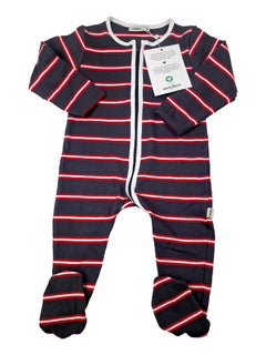 ANTEBIES 12/18m pyjama rayé rouge gris