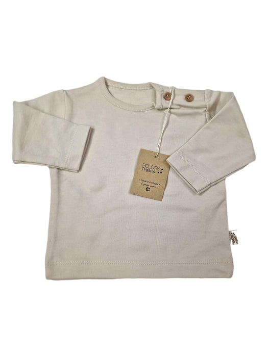 POUDRE ORGANIC outlet 3 ans tee shirt écru