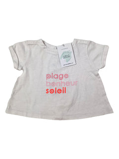 JACADI 12m tee shirt plage bonheur