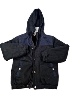 ZEF 6 ans blouson noir intérieur sherpa