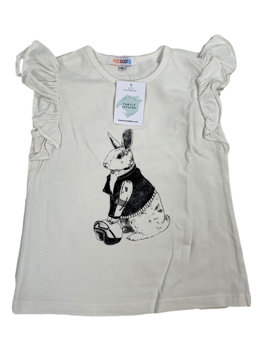 NOTSOBIG 4 ans T-shirt blanc lapin