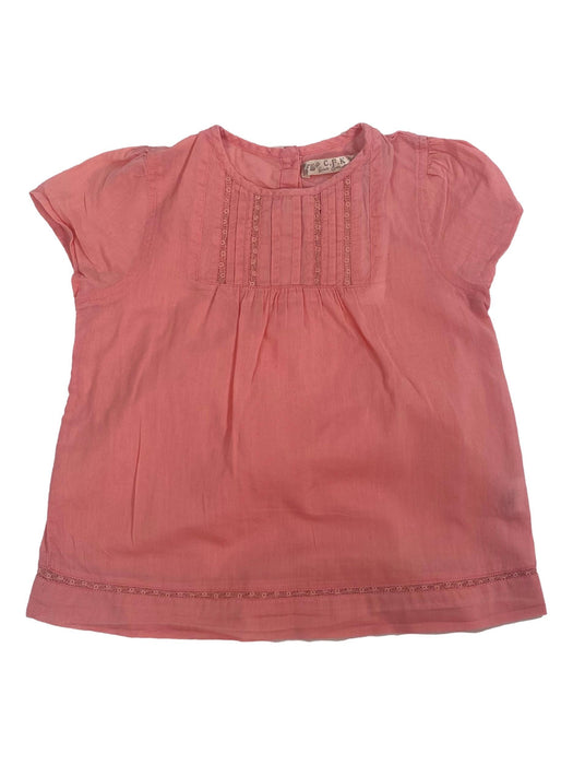 CFK 3 ans  Blouse rose dentelle