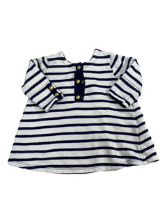 PETIT BATEAU 6 mois Pull marinière boutons