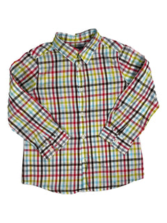 BONPOINT 3 ans Chemise carreaux multicolores