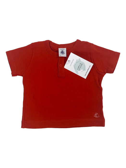 PETIT BATEAU 6 mois Polo rouge