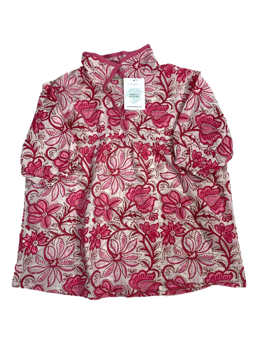 NATURA blouse fleurs rose 6/7 ans