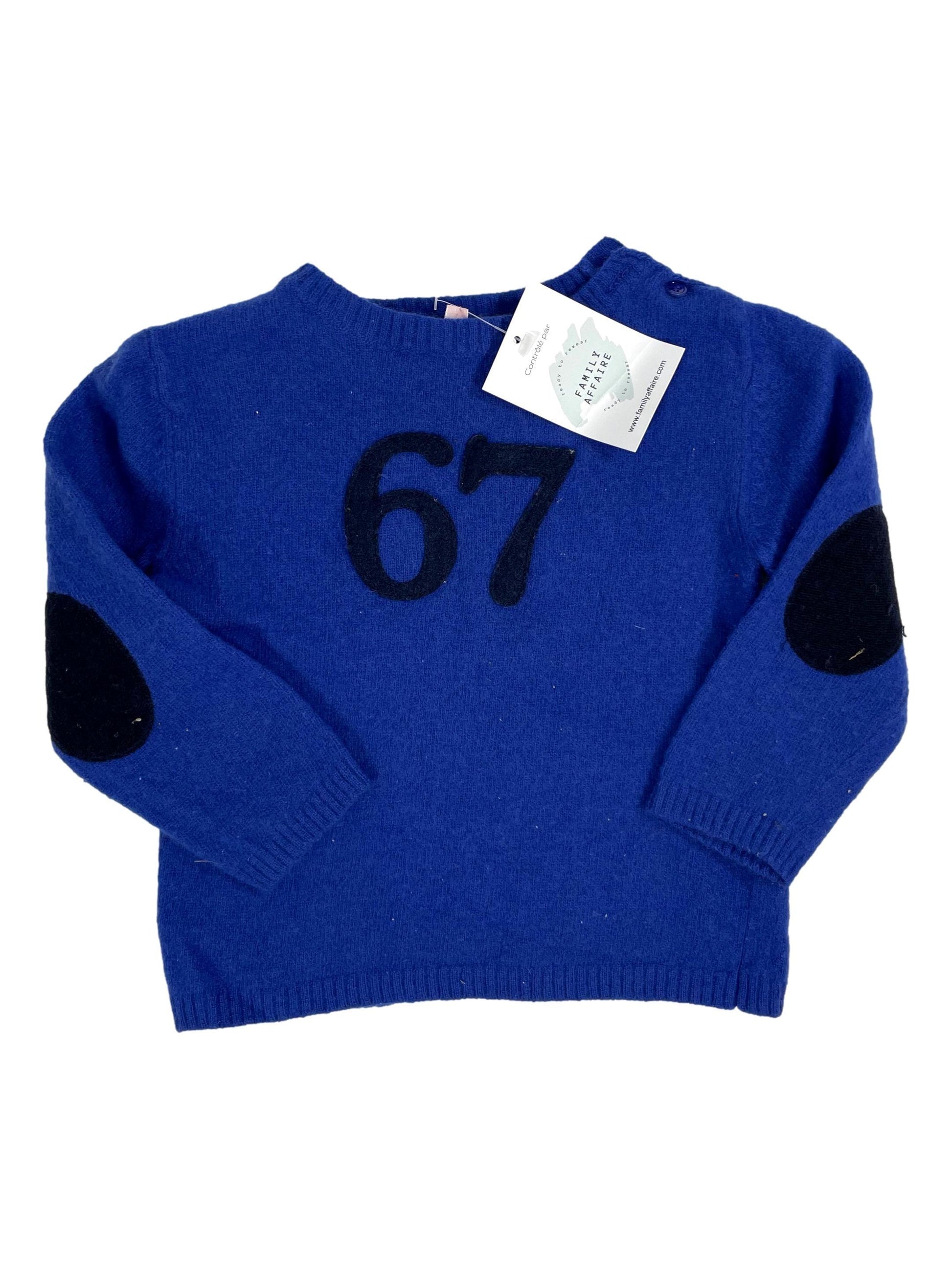 BONPOINT 2 ans Pull bleu 67