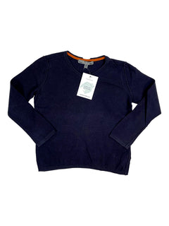 BONPOINT 3 ans Pull bleu marine coton