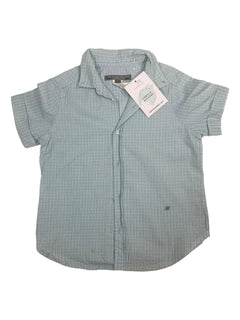 BONPOINT 3 ans chemise carreaux bleus clairs