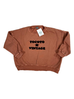 TOCOTO VINTAGE 6 ans Sweat vieux rose