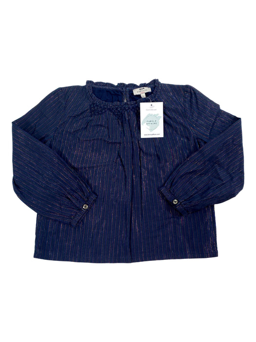 CYRILLUS 6 ans Blouse marine brillante