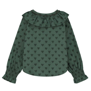 HOLI AND LOVE outlet blouse verte coeur