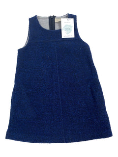 ZARA 4/5 ans Robe marine coton bouclette