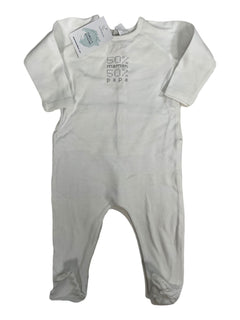 BONPOINT 6 mois Pyjamas Blanc maman papa