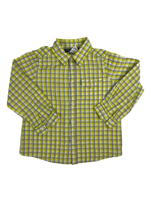 BONPOINT 3 ans Chemise carreaux jaune