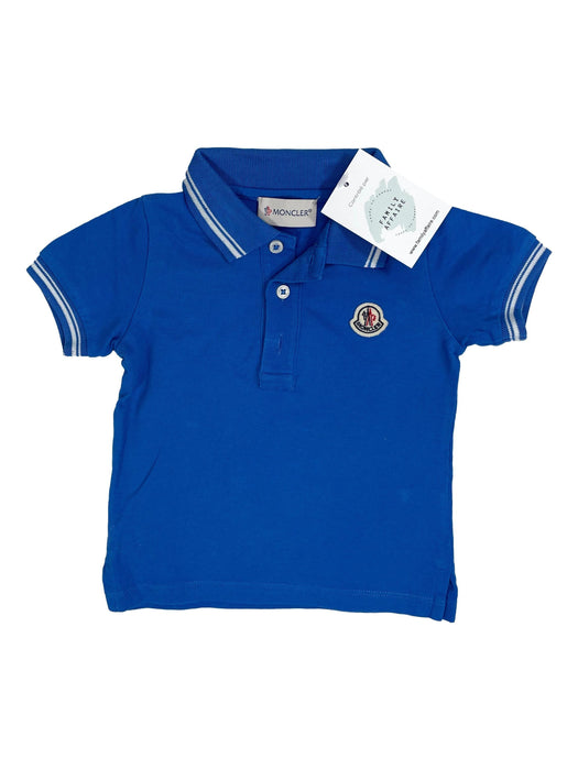 MONCLER 9/12 mois Tee shirt polo Bleu