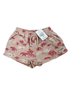 ZARA 8 ans Short rose palmier