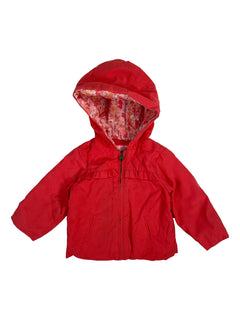 JACADI 12 mois manteau rose corail mi saison