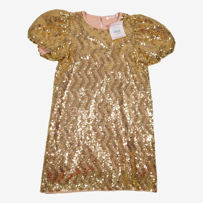 MONOPRIX 5 ans robe sequins dorés