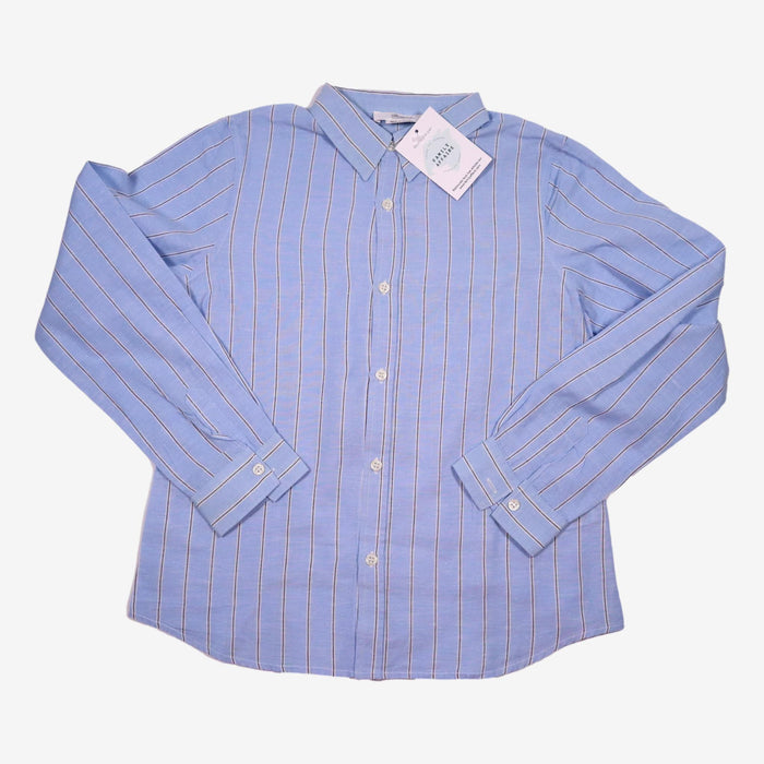 BONPOINT 10 ans chemise bleue avec rayures