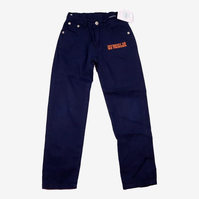 INTERDIT DE ME GRONDER 6 ans pantalon bleu marine