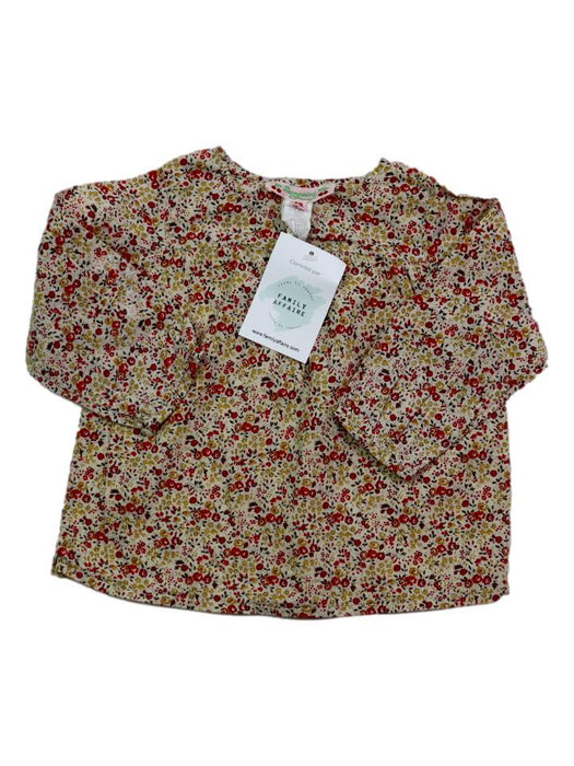 BONPOINT 12 mois Blouse liberty jaune et rouge