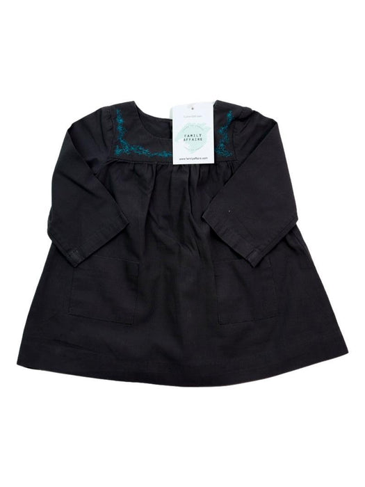 BONPOINT 6 mois Blouse noir broderie bleu