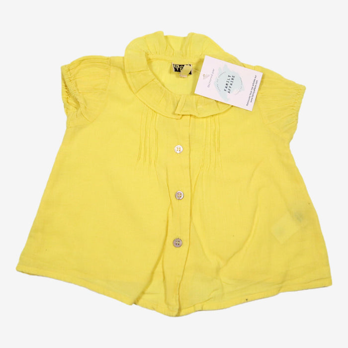 BONTON 12m blouse jaune citron