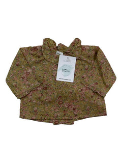 BONPOINT 1 mois Blouse ocre liberty