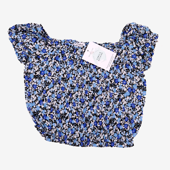 SUBDUED 12 ans crop top bleu fleurs