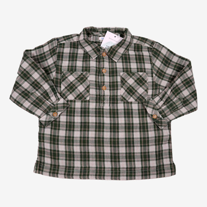 BOUTCHOU 3 ans chemise carreaux vert