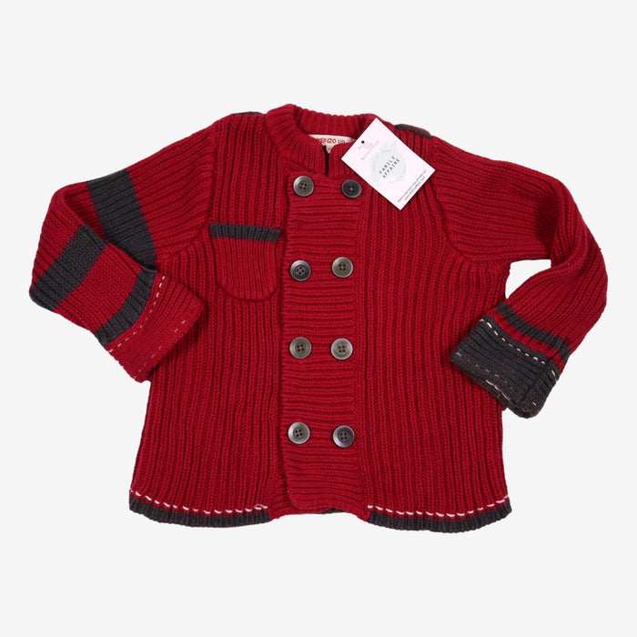 KENZO 3 ans gilet rouge et gris