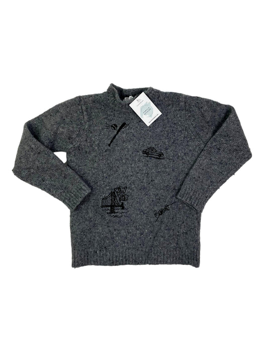 BONPOINT 8 ans Pull gris laine et alpaga