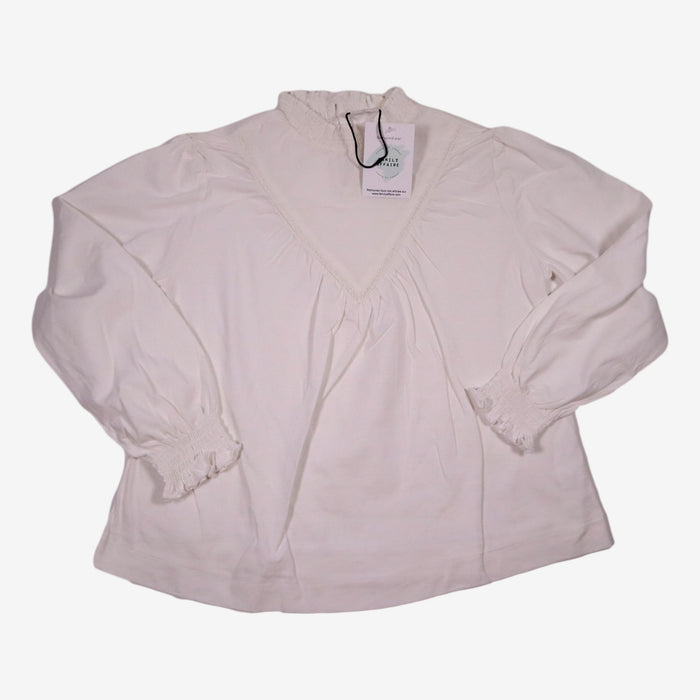 ZARA 9 ans blouse blanche col smoke