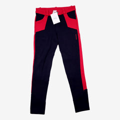 DECATHLON 10 ans pantalon equitation bleu marine et rouge