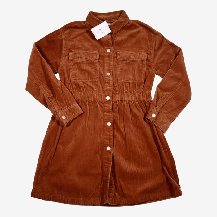 ZARA 10 ans robe marron côtelée