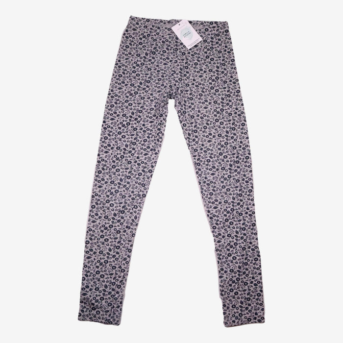 MONOPRIX 12 ans leggings gris à motifs fleurs