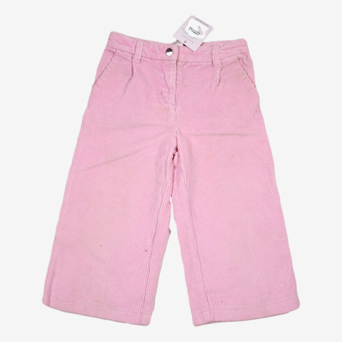 JACADI 4 ans pantalon en velours côtelé rose