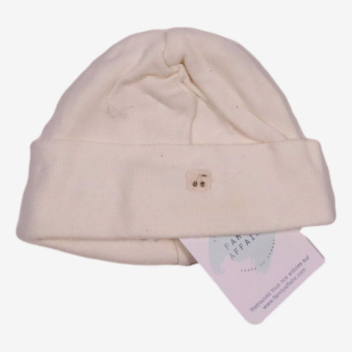 BONPOINT bonnet de naissance blanc